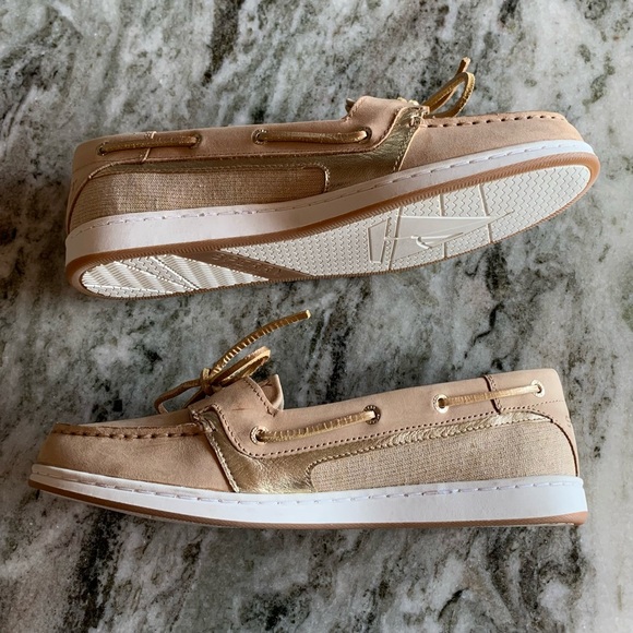 Sperry—Top-Sider Angelfish Boat Shoe, Linen Gold (Size 9.5) - Picture 5 of 10